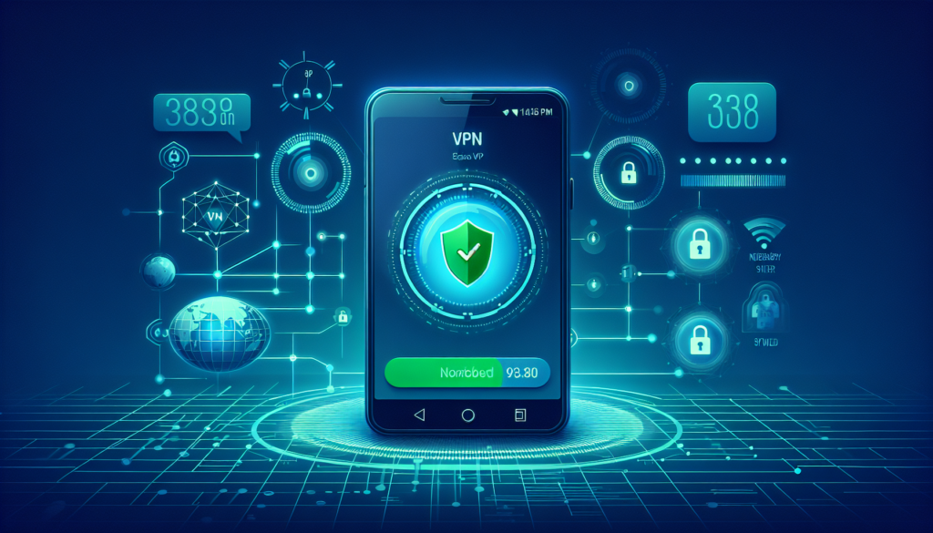 Android streaming buffering with VPN shield icon indicating streaming drop Android