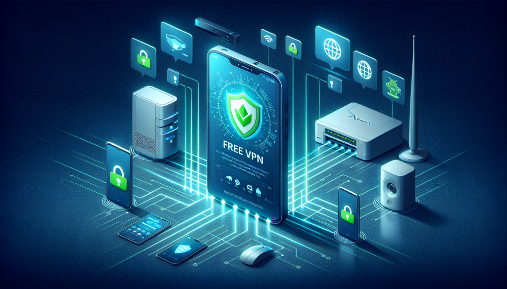 Android device showing Free VPN Grass with blocked local network access to printer and NAS