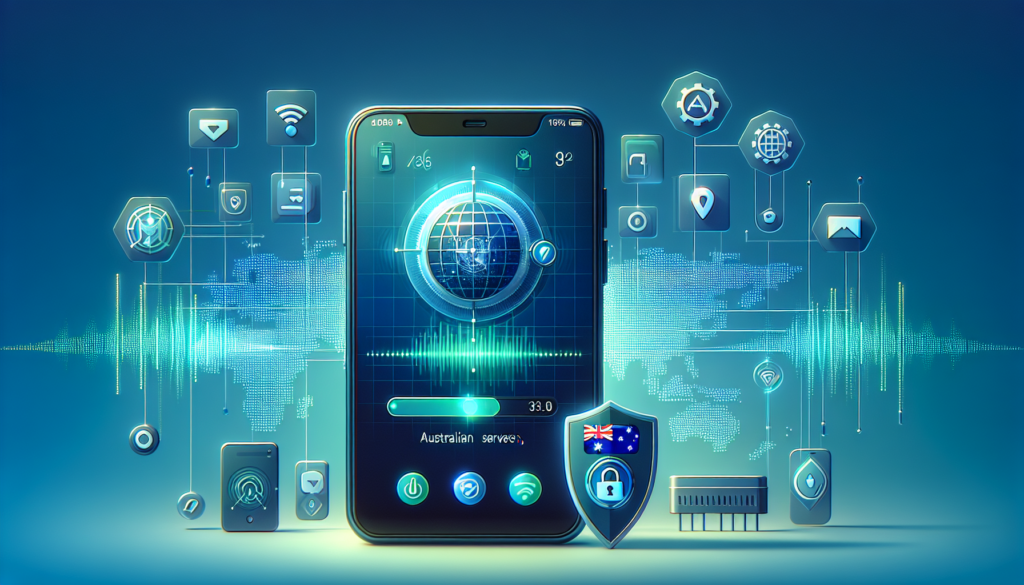 Android showing Free VPN Grass connected to an Australian server to access Australian streaming content