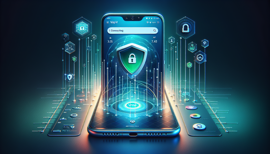 Motorola phone screen showing Free VPN Grass app connecting on Android