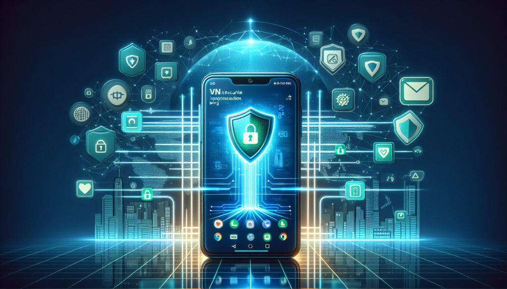 Android phone secure Instagram browsing with VPN shield protecting connection