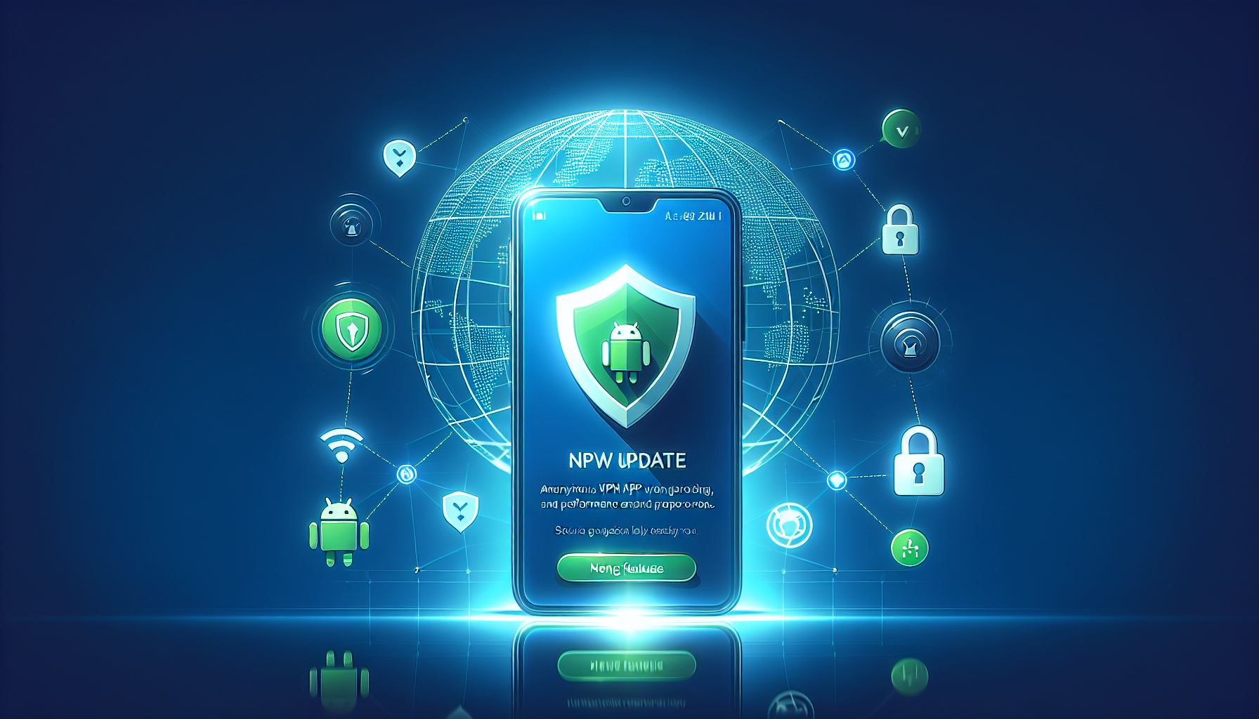 Free VPN Grass Android changelog screen showing new features and improvements