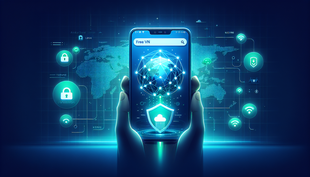 Free VPN Grass review - Android app open with secure connection and server map