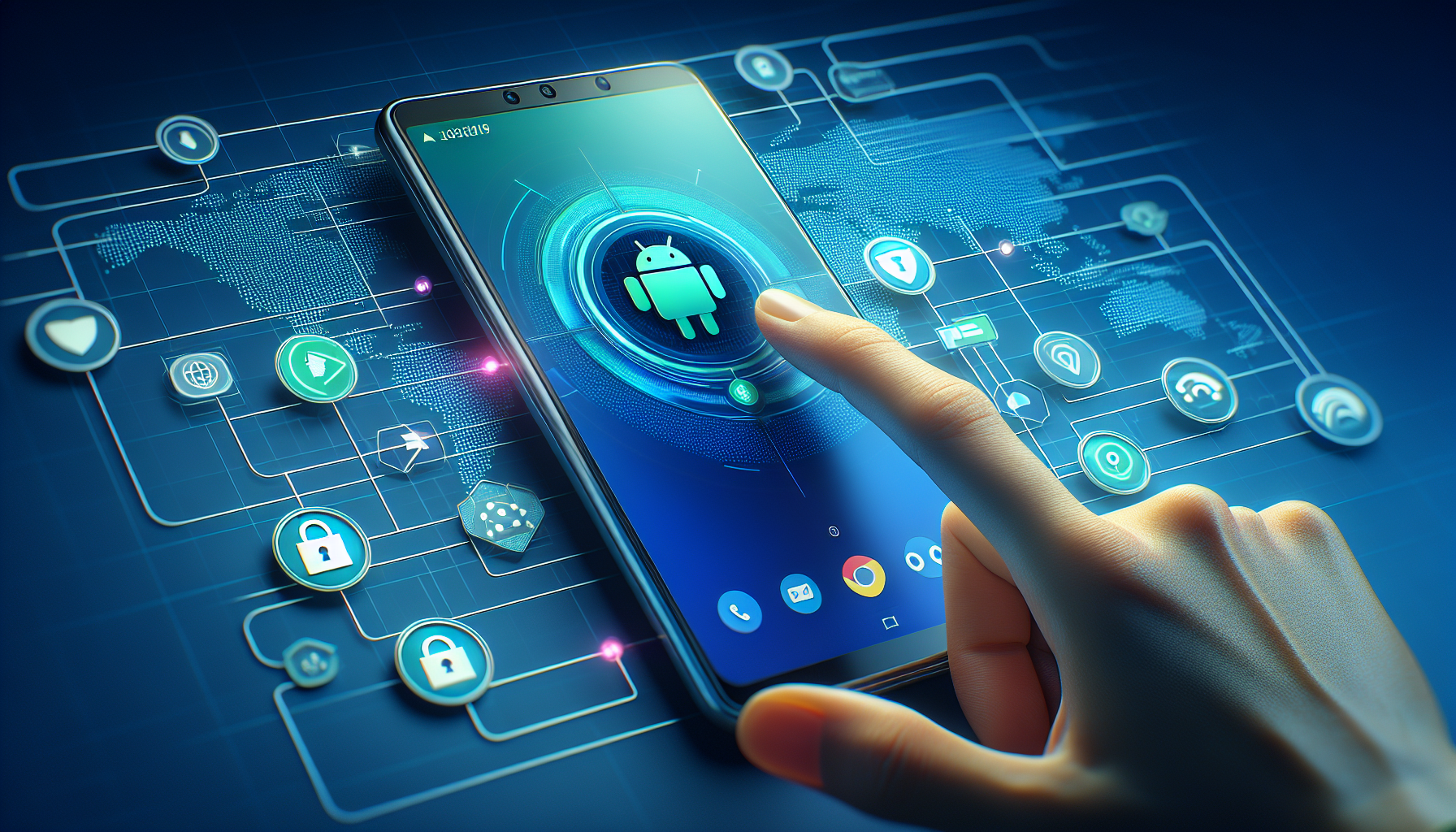 Android home screen showing Free VPN Grass shortcut being added — VPN shortcut Android
