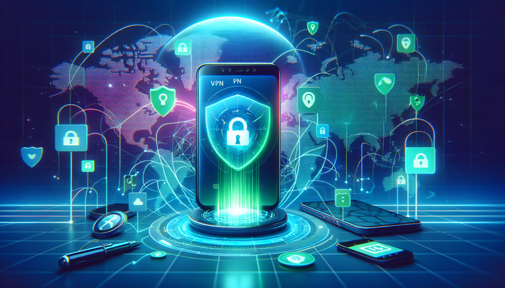 Android phone displaying Free VPN Grass connected, unlocking social media icons for access