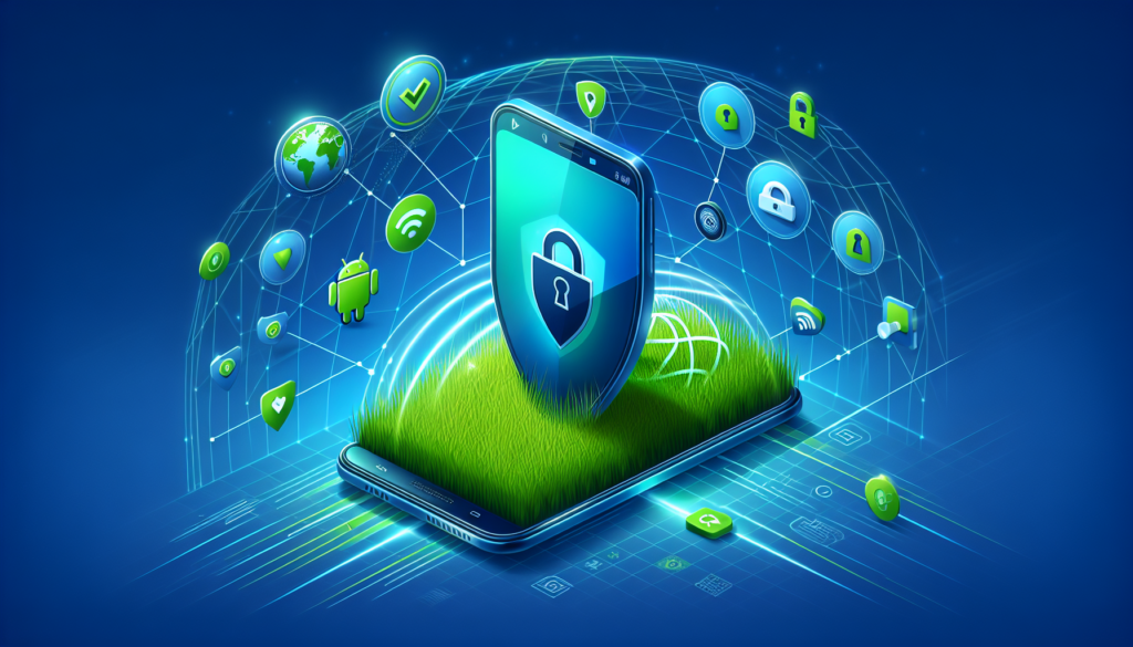 Free VPN Grass app on an Android phone showing a secure connection - free VPN app Android